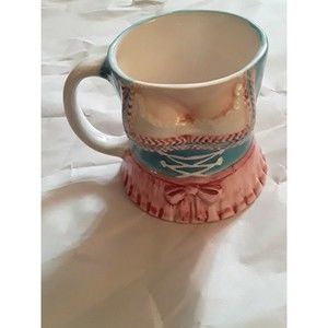 Vintage German Mug Mikrowelle and Spulmaschine Handmade Bust Mug